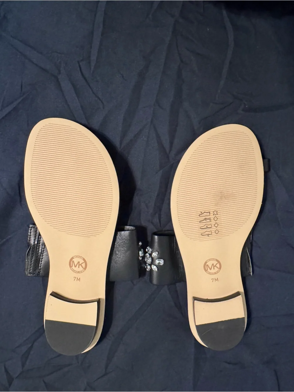NWOT Michael Kors Black Sonya Embellished Sandal Size 7